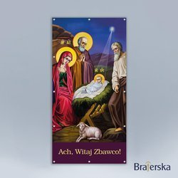 Baner oczkowany Boże Narodzenie - Ach, Witaj Zbawco