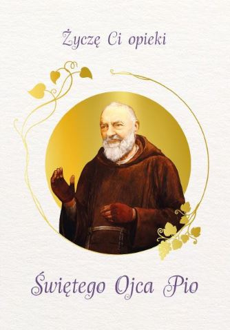 Karnet ze Świętymi 6 - św. Ojciec Pio