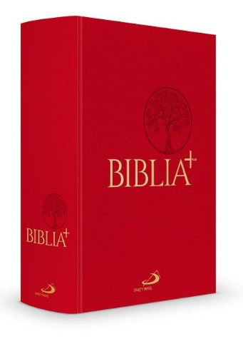 Biblia Plus - płótno czerwona