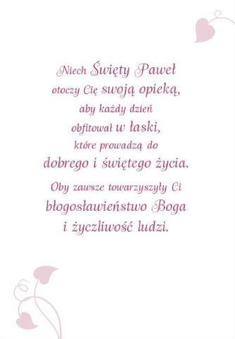 Karnet ze Świętymi 10 - św. Paweł