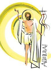 Kartka Braterska - Jezus Zmartwychwstały