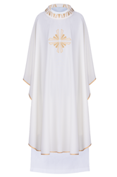 Ecru ornat haftowany