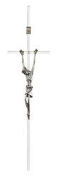 Krzyż wiszący niklowany