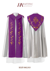 Kapa liturgiczna z emblematem IHS