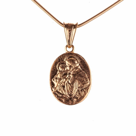 Medalik św. Antoni - srebrny - pozłacany