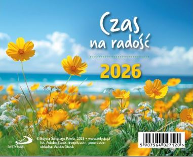 Kalendarz 2026 na biurko - Czas na radość
