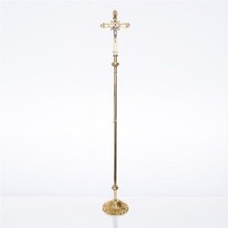 Mosiężny krzyż procesyjny 200 cm