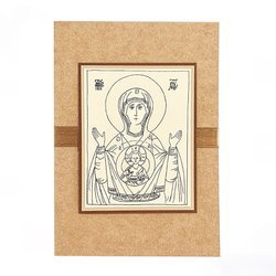 Kartka Ikona Matka Boża Oranta - craft