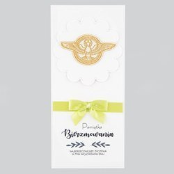 Kartka Pamiątka Bierzmowania - jasny zielony