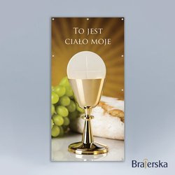 Baner Boże Ciało - To jest ciało moje