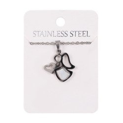 Naszyjnik anioł z sercem