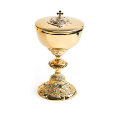 Puszka na komunikanty w stylu barokowym - 26 cm