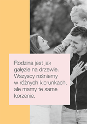 Plakat - Rodzina jest jak gałęzie na drzewie