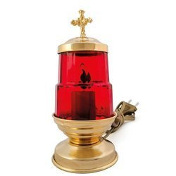 Lampka wieczna elektryczna stojąca -  17 cm