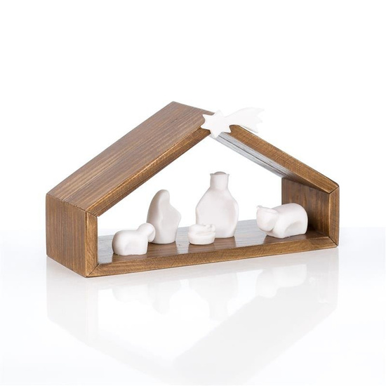 Szopka bożonarodzeniowa - Alabaster - 11cm