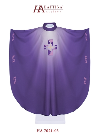 Ornat haftowany z symbolem krzyża HA7021-03