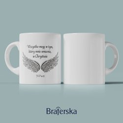 Kubek ceramiczny - Wszystko mogę w tym który mnie umacnia