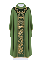 Ornat haftowany zielony