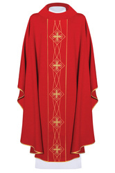 Ornat bogato haftowany z aksamitem