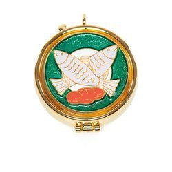 Cyborium emaliowane „Chleb i ryby” - 1,4 cm