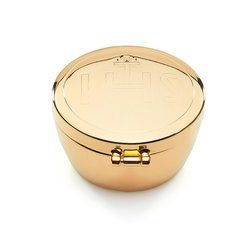 Cyborium z IHS pozłacane wysokie - 3,2 cm