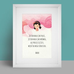 Obraz dla dzieci z modlitwą