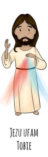 Zakładki dla dzieci - Jezu Ufam Tobie  (50 szt.)