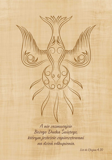 Kartka Braterska - A nie zasmucajcie  Bożego Ducha Świętego