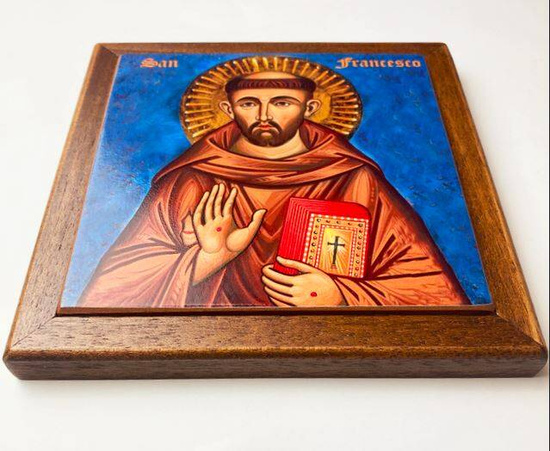 Płytka ceramiczna św. Franciszek