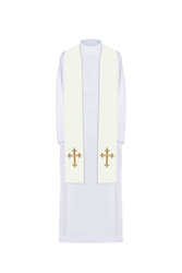 Stuła haftowana symbol Krzyż