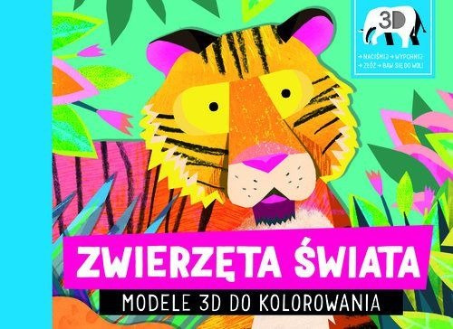 Zwierzęta świata Modele 3D do kolorowania