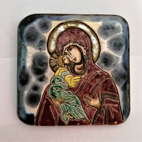 Ikona ceramiczna - MB Włodzimierska