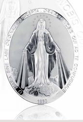 Srebrny obrazek. Matka Boża Niepokalana