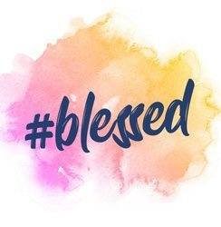 Kartka Braterska - #blessed akwarela róż