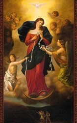 Obrazek plastikowy z modlitwą Matka Boża Rozwiązująca Węzły