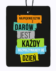 Zawieszka zapachowe – Najpiękniejszym z drów jest każdy rozpoczynający…NEW CAR
