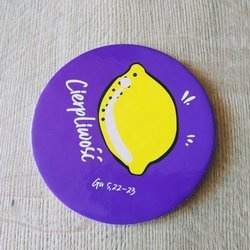 Podkładka korkowa okrągła - Cierpliwość 