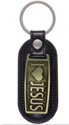 Brelok - I LOVE JESUS - satynowa powłoka