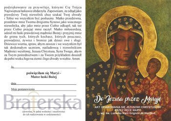 Akt ofiarowania się Jezusowi Chrystusowi przez ręce Maryi 