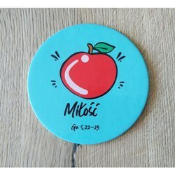 Podkładka korkowa okrągła - Miłość