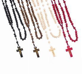 Różaniec - drewno - 8 mm