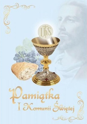 Pamiątka I Komunii Świętej - niebieska