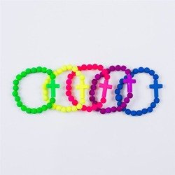 Bransoletka neonowa krzyżyk 