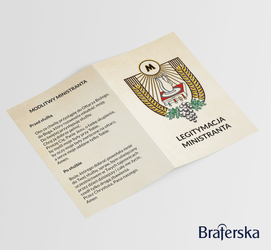 Legitymacja ministranta broszurka