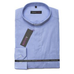  Koszula Kapłańska Fil a Fil - błękitna