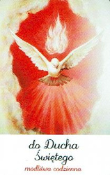 Plastikowy obrazek - do Ducha Świętego modlitwa codzienna