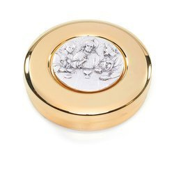 Cyborium z posrebrzaną plakietką „Ostatnia Wieczerza” - 2,2 cm