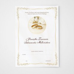 Pamiątka Zawarcia Sakramentu Małżeństwa 