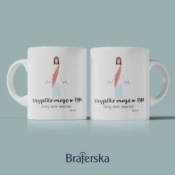 Kubek ceramiczny - Wszystko mogę w tym który mnie umacnia