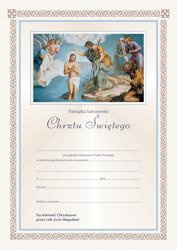 Pamiątka sakramentu Chrztu Świętego